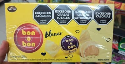 Bombones chocolate blanco Bon O Bon caja 270g
