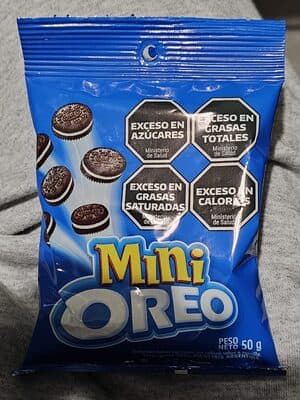 Galletitas chocolate relleno vainilla mini Oreo 50 g