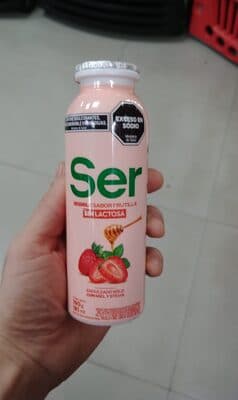 Yogur bebible frutilla Ser natur botella 190 g
