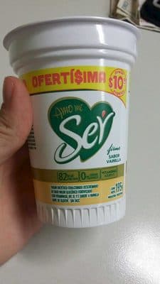 Yogur descremado firme vainilla Ser pote 195 g